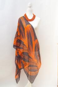 luxury-orange-scarf-with-black-aquamarine